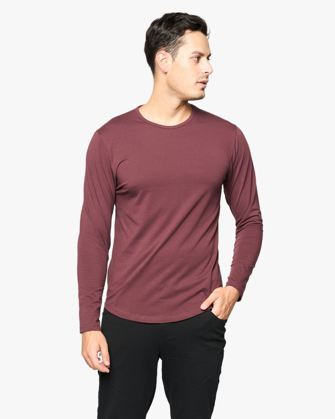 Long Sleeve Curve Crew