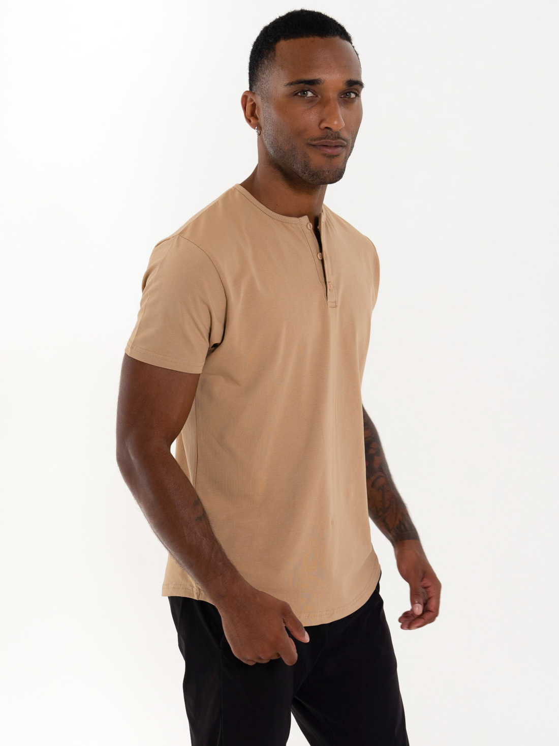 Short Sleeve Henley