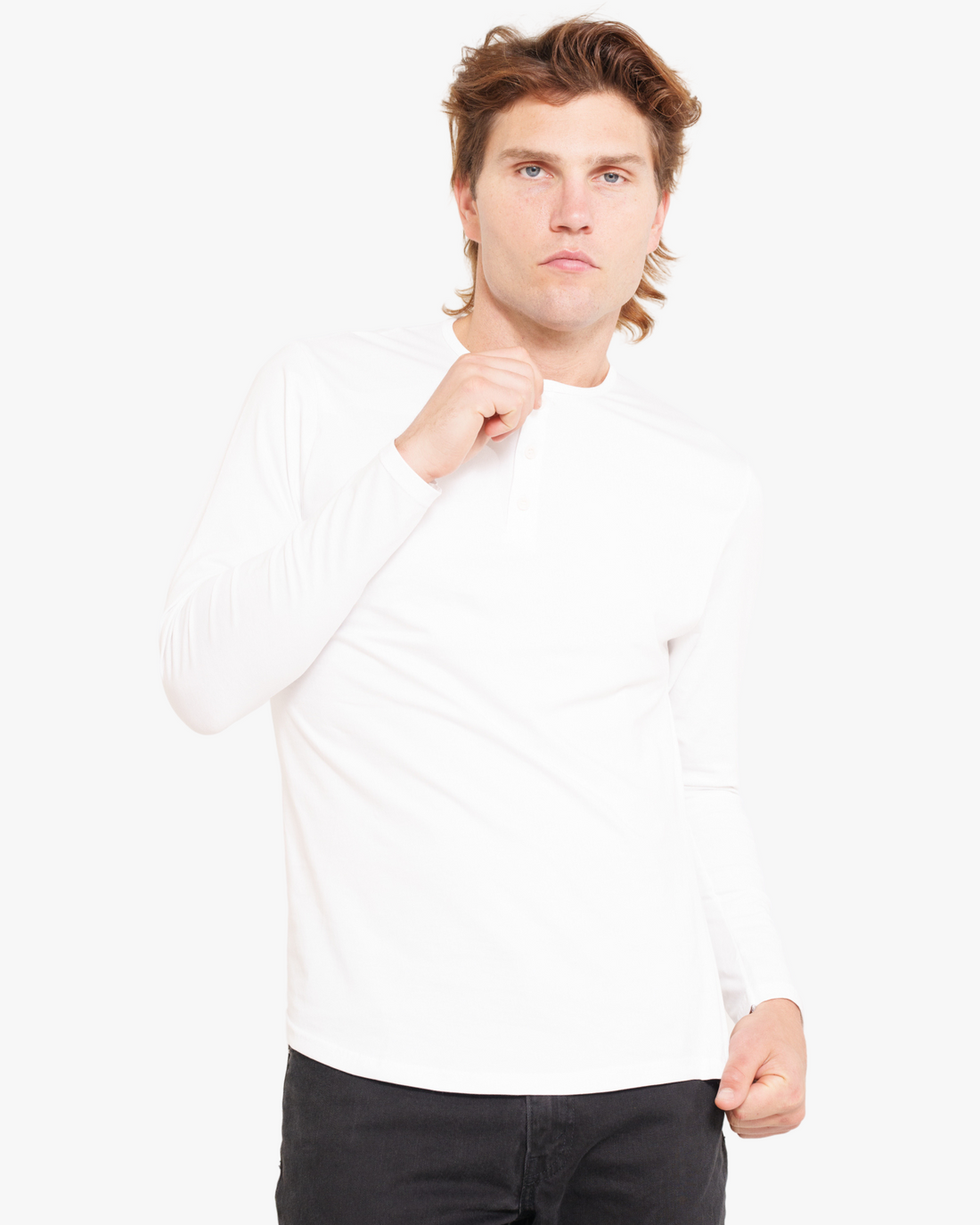 Long Sleeve Henley - Final Sale