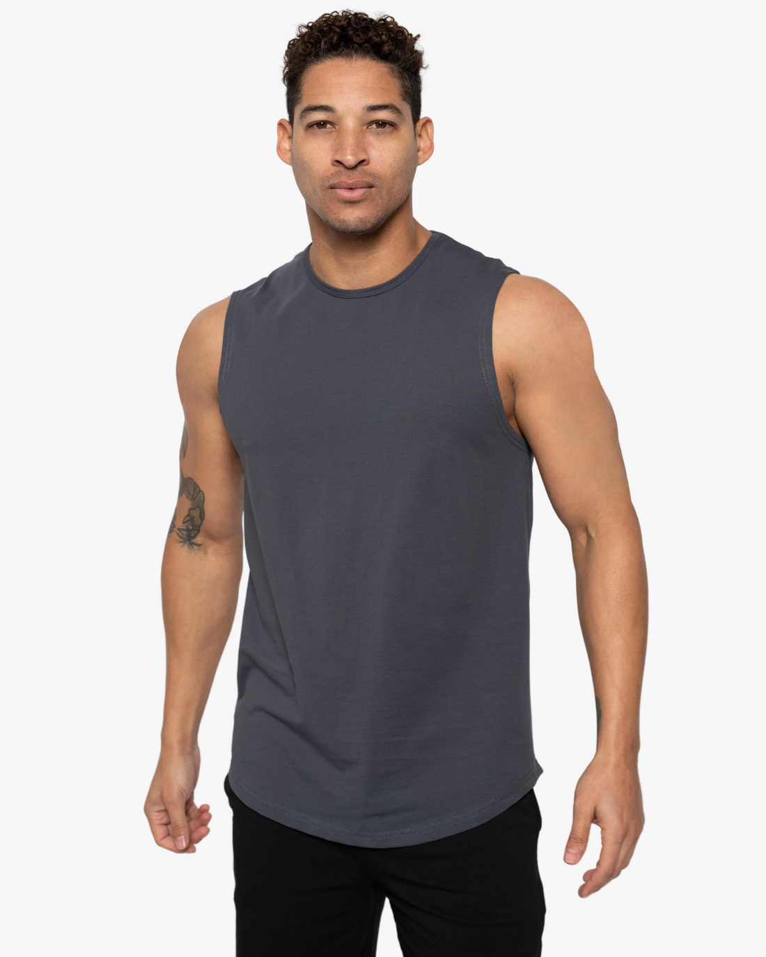 Sleeveless Curve Crew - Final Sale