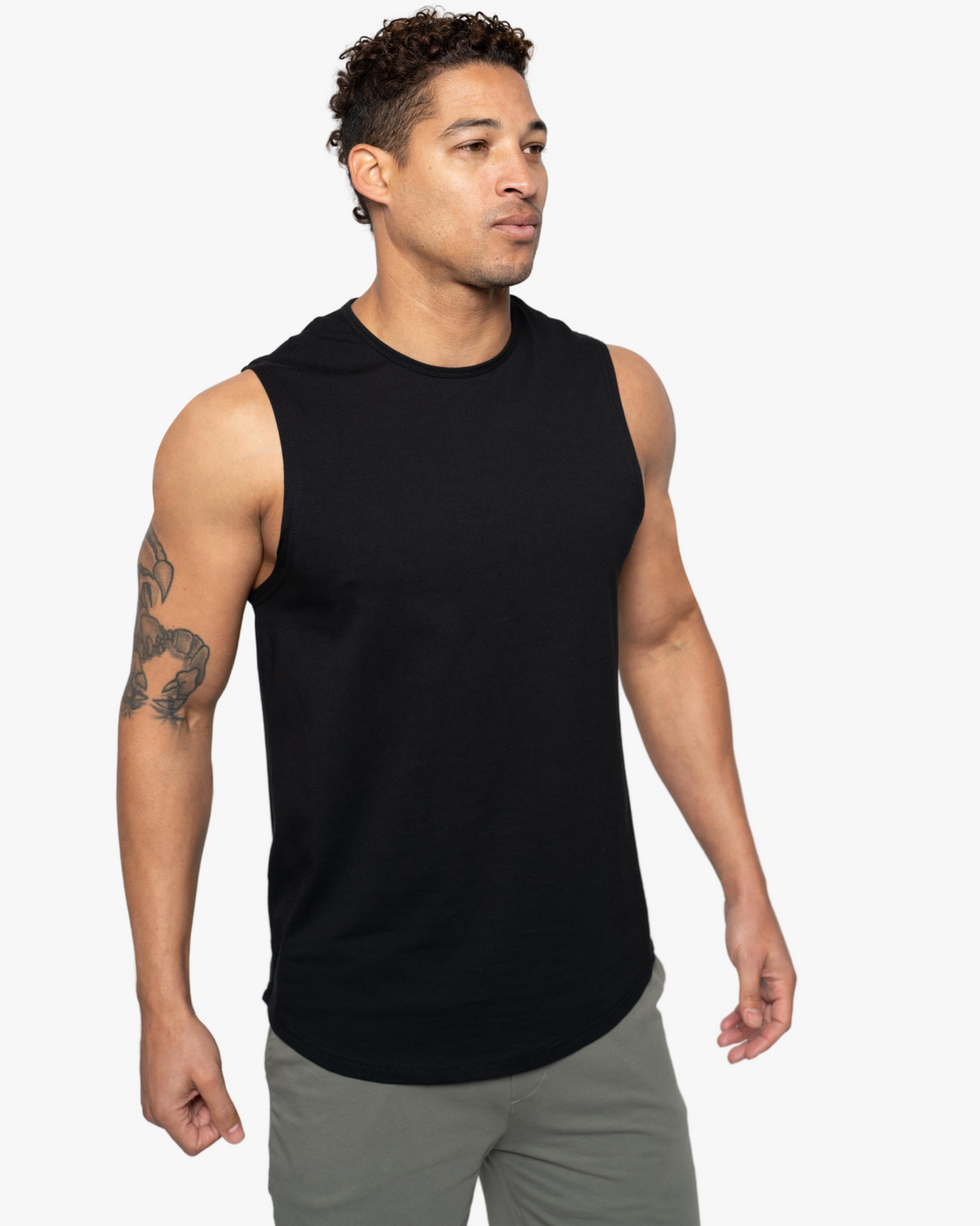 Sleeveless Curve Crew - Final Sale
