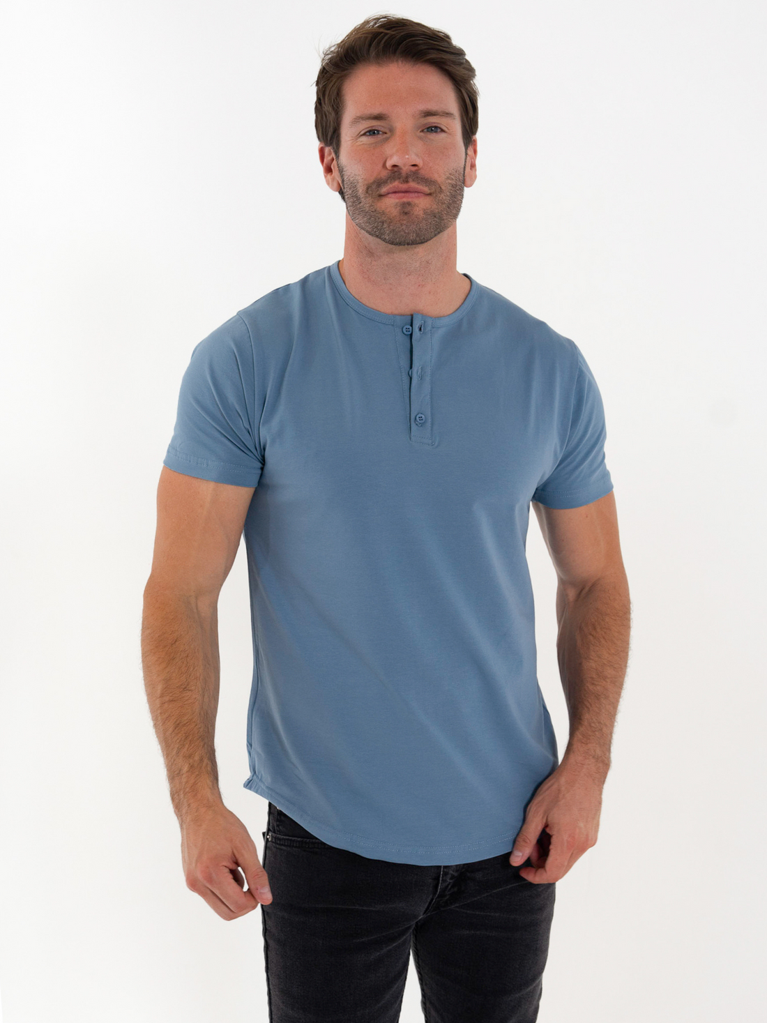 Short Sleeve Henley