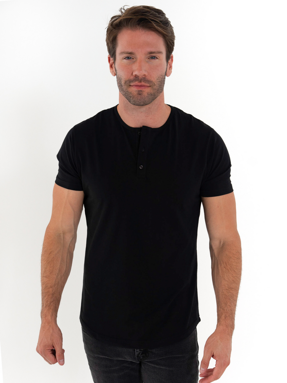 Short Sleeve Henley