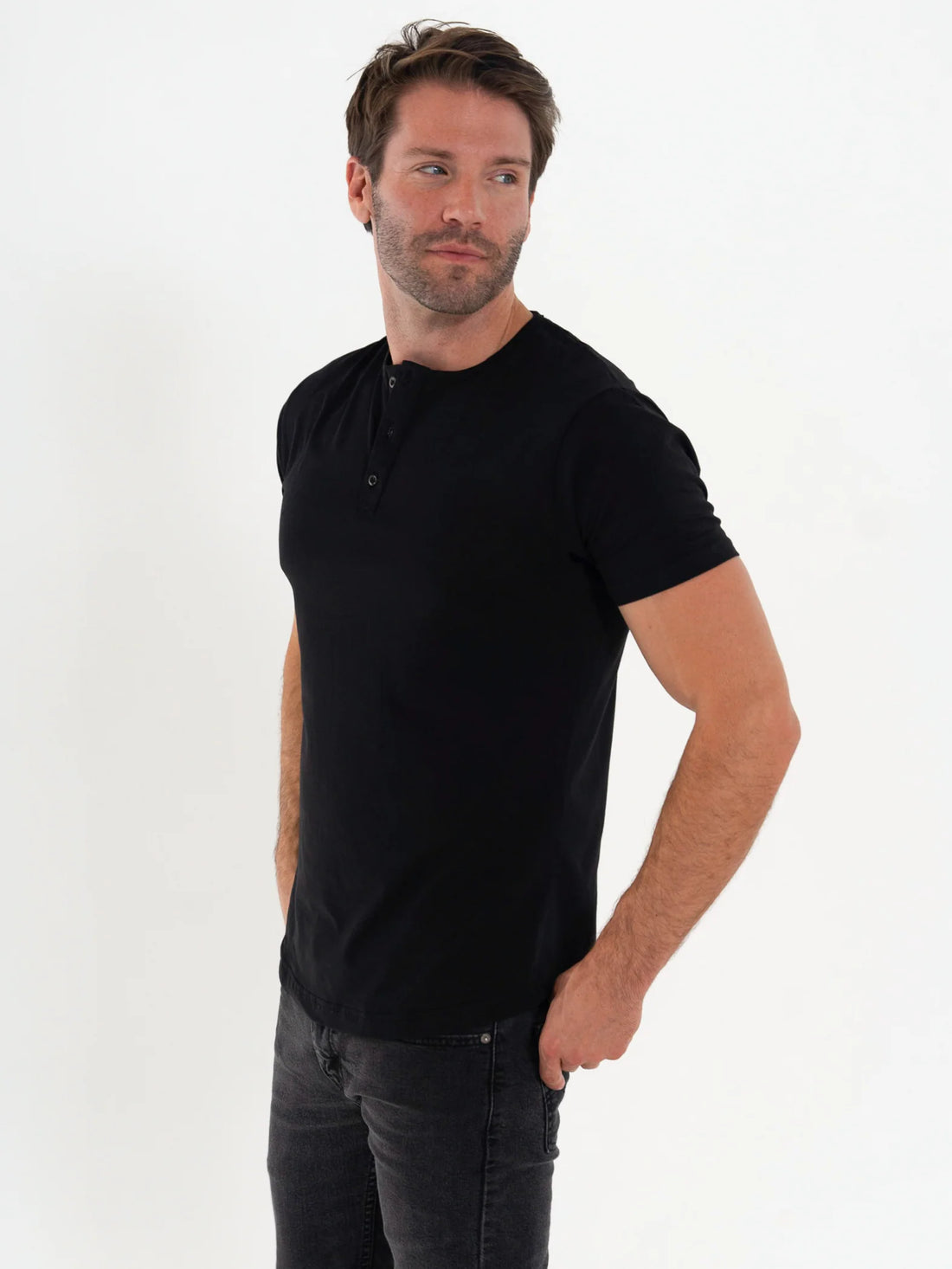 Short Sleeve Henley