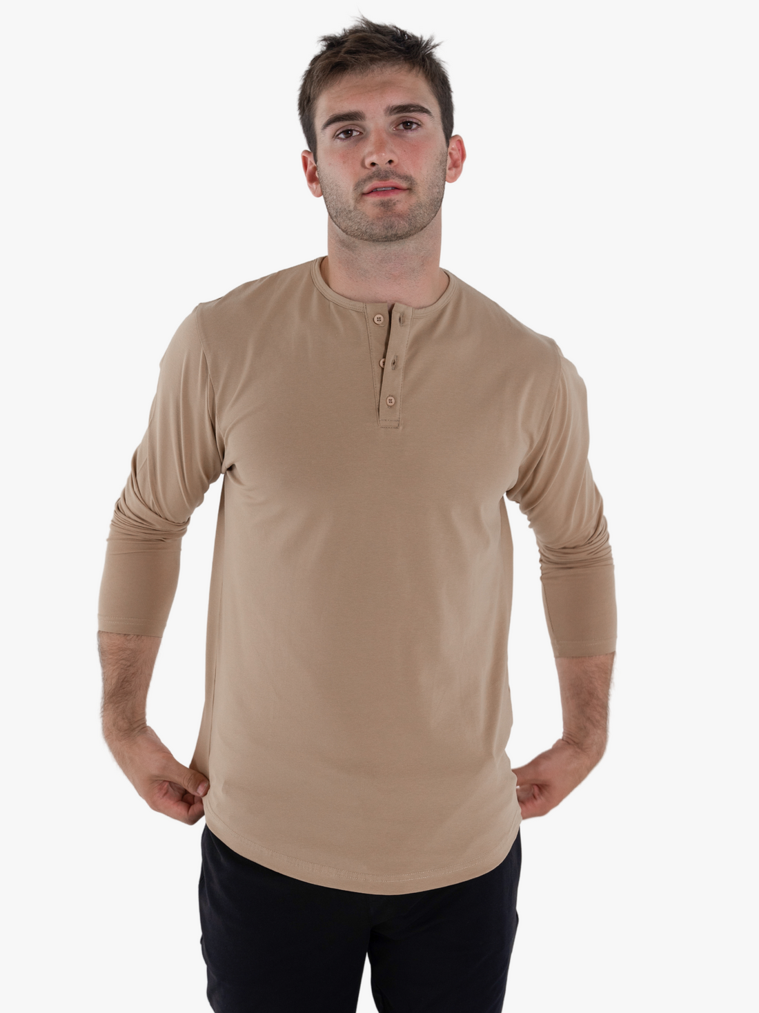 Long Sleeve Henley - Final Sale