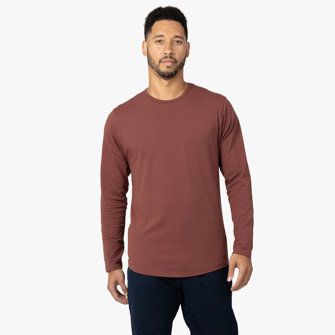 Long Sleeve Curve Crew